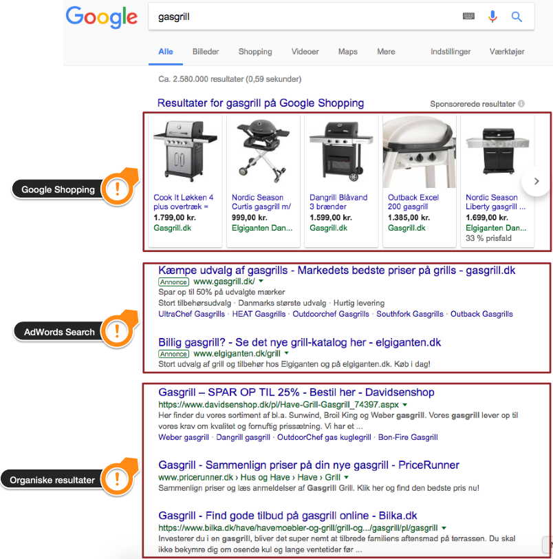 google søgning gasgrill