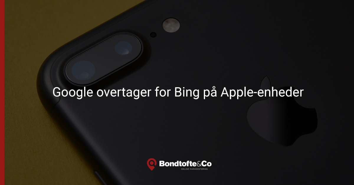 Google overtager for Bing på Apple-enheder