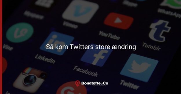 Twitter er nu 280 tegn