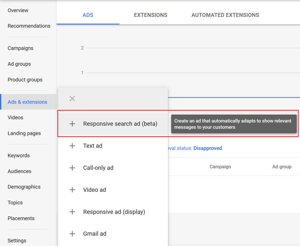 responsive search ads