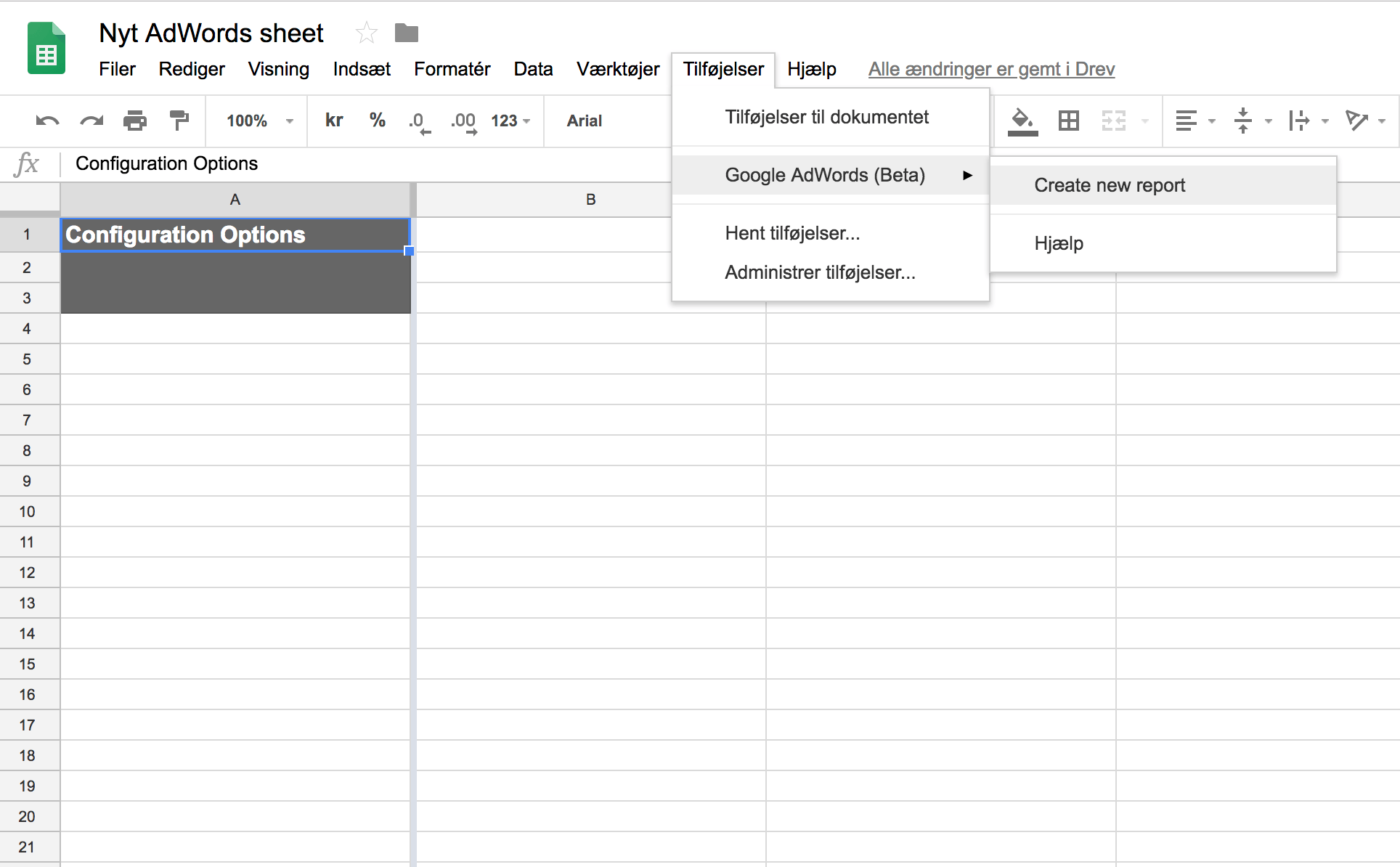 Google sheets